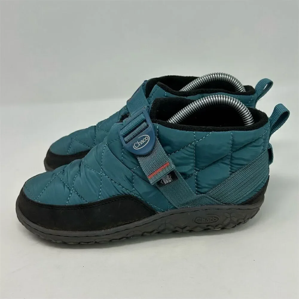Chaco Ramble Puff Kids Casual Sneaker Slipper Shoes Blue Size 4.5 Outdoor